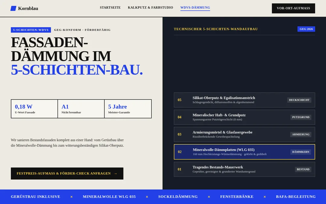 Konzept „Malerei Kornblau“, Ansicht 3 am Desktop
